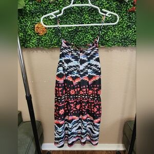 Tribal Print Spaghetti Strap Dress